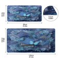 thumbnail image 3 of Leather Keyboard and Mouse Desk Mat Office Desk Accessories Protective Office Desk Decor Desk Pad Mat for Gaming, Work from Home, Office Butterflies Books and Flowers 16.5" x 35.4", 3 of 9