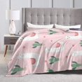 thumbnail image 4 of Cute Llama with Cactus Soft Throw Blanket 40"x50" Lightweight Flannel Fleece Blanket for Living Room Bedroom Sofa Couch Warm and Cozy, 4 of 5