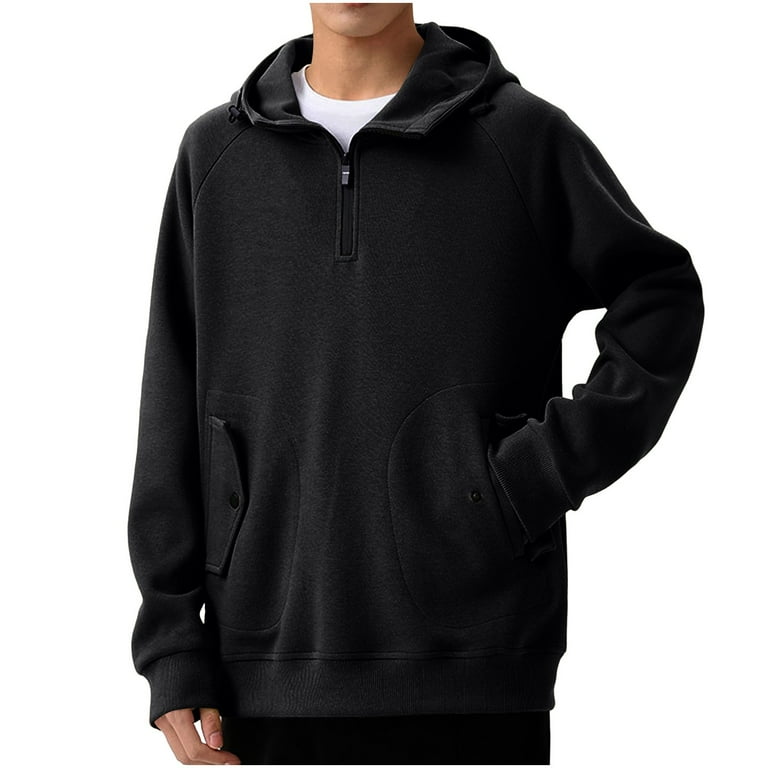 M-8XL Mens Big & Tall Hoodies with Zipper and Pockets Plus Size