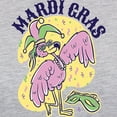 thumbnail image 3 of CafePress - Mardi Gras Flamingo Long Sleeve T Shirt - Womens Baseball Tee, 3 of 4
