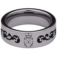 thumbnail image 4 of Lion Crown Tungsten Carbide Ring, 4 of 9