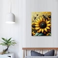 thumbnail image 4 of Farmhouse Sunflower Wall Art Country Floral Hummingbird Pictures Wall Decor Rustic Flower Inspirational Canvas Paintings Modern Artwork Home Decorations for Bathroom LivingRoom12*16inch/16*20inch&nbsp, 4 of 5