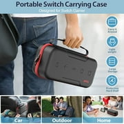 Carrying Case Compatible with Nintendo Switch/OLED, Portable Travel Nintendo Switch 2 Accessories Carrying Case Bag for 20 Games Cards