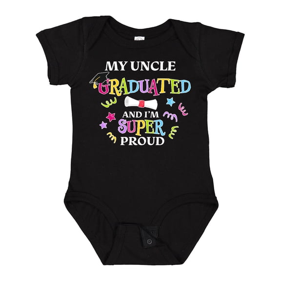 Inktastic My Uncle Graduated and I'm Super Proud Boys or Girls Baby Bodysuit