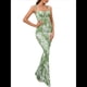thumbnail image 2 of Vestido Maxi Bohemio de Verano para Mujer, con Estampado Floral, Tirantes Finos, Sin Mangas y Ajustado Verde L, 2 of 8
