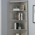 thumbnail image 3 of Bowery Hill Transitional Wood Corner Bookcase in Antique White, 3 of 7