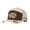Brown & Beige, variant on Longhorn Ethnic Embroidered Color Block Trucker Hat Unisex Adjustable Cotton Breathable Fashion Cap For Travel Vacation Daily Outdoor Wear
