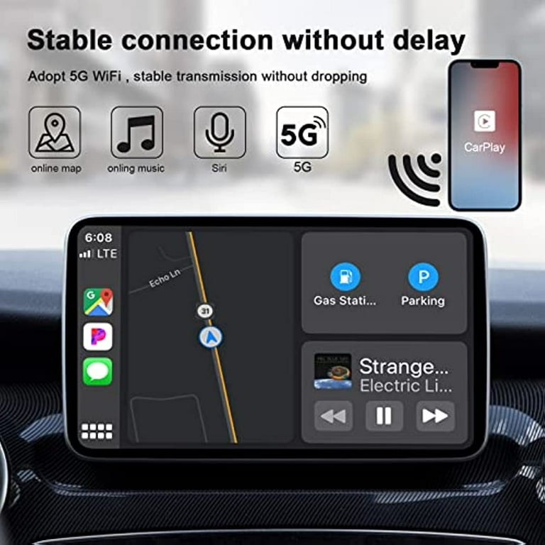Apple Carplay Wireless Adapter, CarPlay Dongle for Factory Wired