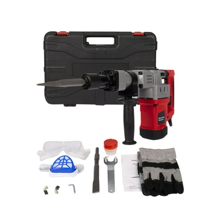 

Heavy Duty Electric Demolition 1280W Jack Hammer Concrete Breaker Power Trigger Lock with Chisel Bit with Carrying Case