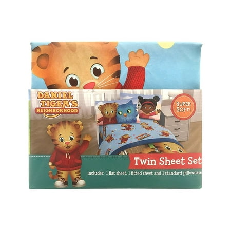 Disney Daniel Tiger Treehouse Pals 3 Piece Sheet Set - Walmart.com ...