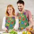 thumbnail image 3 of Pioneer Flower Floral Print Pattern Apron for Women and Men, Cotton Linen Waterproof with Pockets, Adjustable, 33x27 Inch for Kitchen, Gardening, BBQ, Salon, 3 of 6