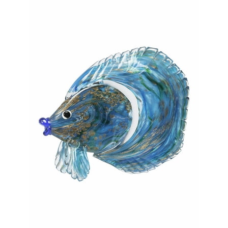 Dale Tiffany 9.5" Tall Railay Fish Art Glass Handcrafted Murano-Style Figurine