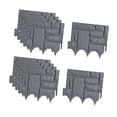 thumbnail image 4 of S SERENABLE 10 Pieces Garden Fence Border Versatile Edging Border for Patio Lawn Walkway Dark Gray, 4 of 9