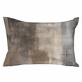 thumbnail image 2 of Brown Ombre Throw Pillow Covers, Modern Abstract Art Oil Painting Soft Breathable Pillow Cases with Invisible Zipper for Sleeping, Toddler Pillowcases for Couch Bed Sofa Chair 12x20 Inches, 2 of 6