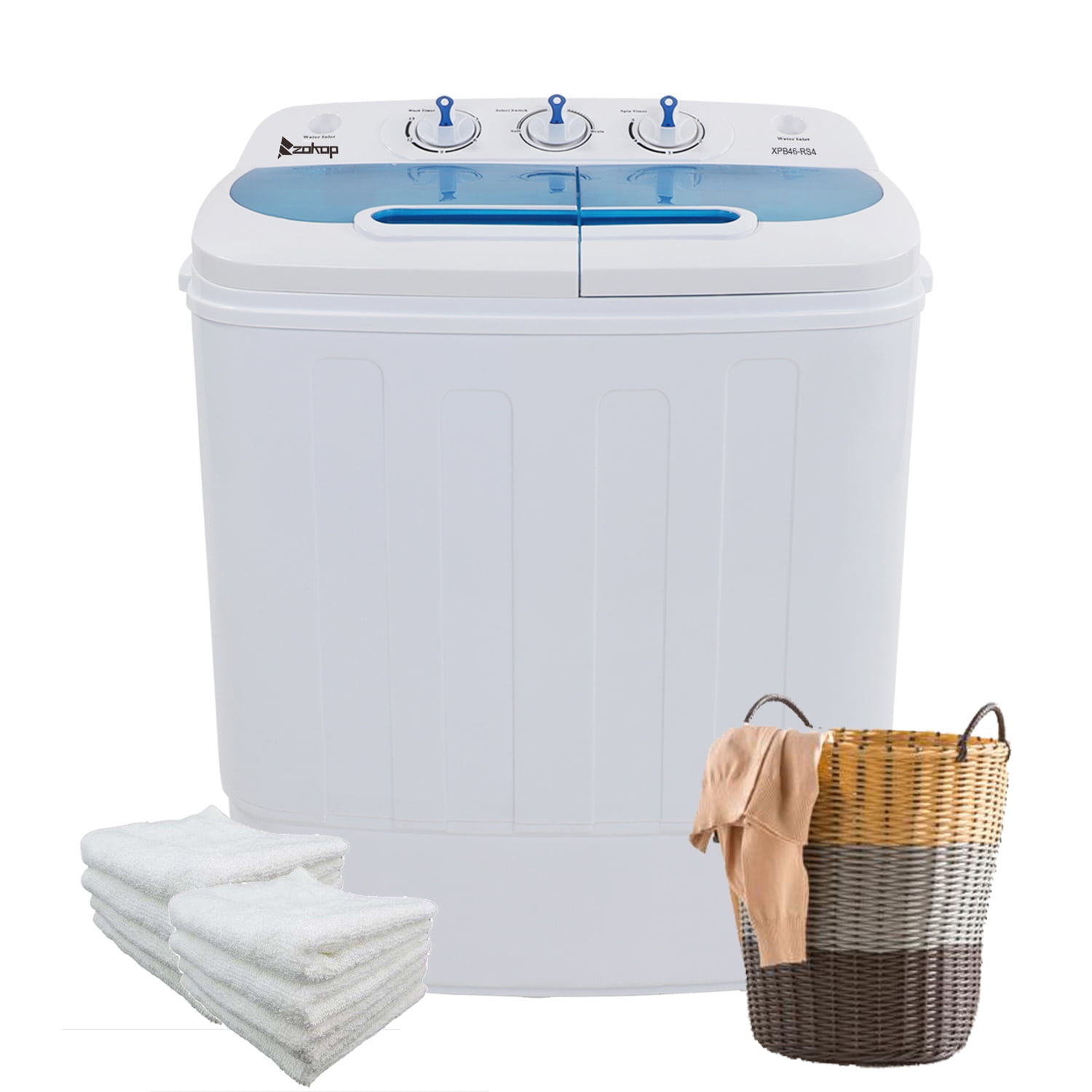 Zimtown Mini Portable Washing Machine & Wash 13.4 Lbsï¼ W 7.9LBS+S 5
