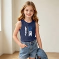 thumbnail image 3 of ZACPNCV Kids 4Th Of July Tank Top Patriotic Sleeveless Tees Stars Stripes Print Crewneck Summer Casual Shirt for Boys Girls 3-15Y E-Navy, 3 of 8