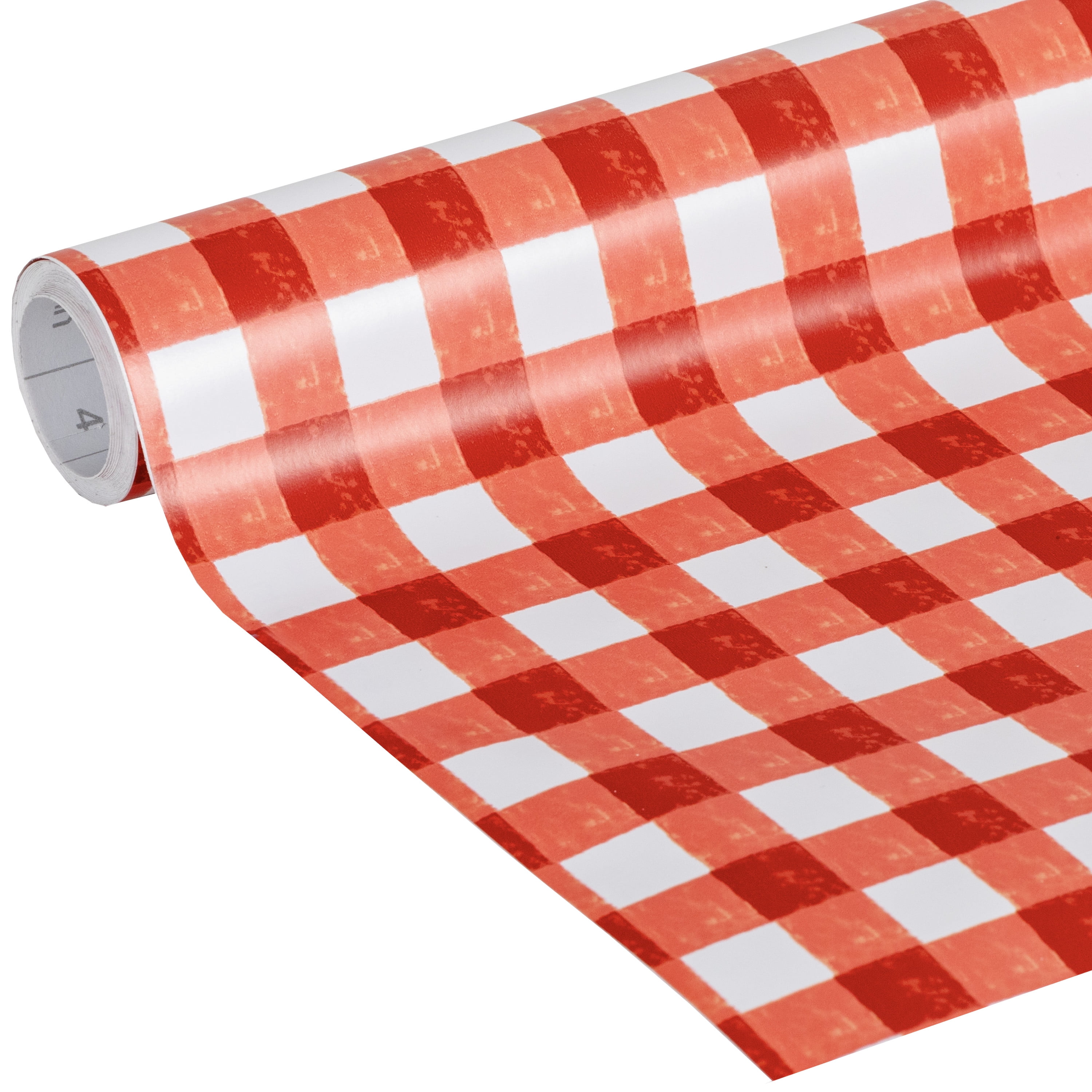 The Pioneer Woman Adhesive Laminate 20 in. x 12 ft., Red Gingham