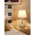 thumbnail image 6 of Living Room Light Touch Bedside Lamp Set of 2, Farmhouse 3-Way Dimmable Table Lamps for Nightstand with Fabric Shade, Desk Lamp for Reading, Bedroom, Livingroom, Office,Living Room Ceiling Light, 6 of 9