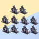 thumbnail image 1 of HAMPPLIES 30Ud Clips Para Cable Negro Con Base Adhesiva Resistente Para Control Y Orden De Cables, 1 of 7
