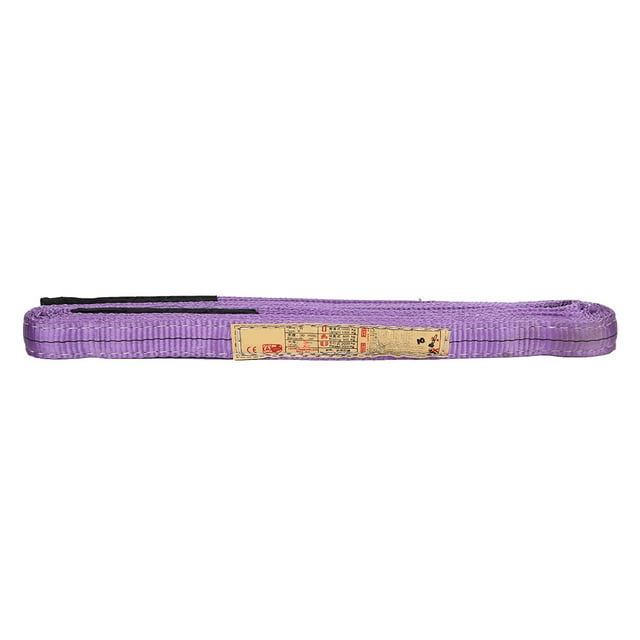 Eslinga de elevación de poliéster de 5 mx30 mm para grúa industrial, color morado
