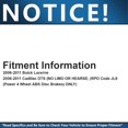 thumbnail image 5 of Detroit Axle - Rear Brake Kit for 2006-2011 Buick Lucerne Cadillac DTS Brake Rotors and Ceramic Brakes Pads 2007 2008 2009 2010 Replacement: 11.50" Rotors, 5 of 8