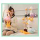 thumbnail image 5 of Vogacara Juguete con relleno de animales, muñeco de pierna larga, adorno suave para niños, dormitorio empalmado, cama, silla, sofá, cojín Animales de peluche y juguetes de peluche Azul, 5 of 6