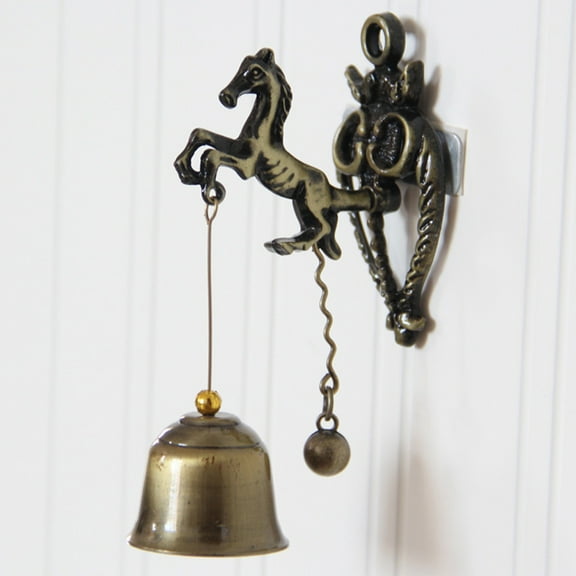 Windfall Vintage Horse Elephant Owl Shaped Bell Doorbell Halloween Hanging Door Decor