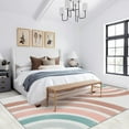 thumbnail image 2 of Minimalist Rainbow Stripes Rug 2x3ft Area Rugs Colorful Boho Art Rugs Soft Washable Non Slip Carpet for Room Living Room Bedroom Entry Floor Mats, 2 of 6