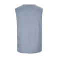 thumbnail image 3 of Siilsaa Men's Casual Tank Tops 1 Pack Knit Sleeveless Lightweight Tee Muscle Basic T Shirts Grey,2XL, 3 of 4