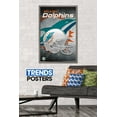 thumbnail image 2 of NFL Miami Dolphins - Helmet 18 Wall Poster, 22.375" x 34", Framed, 2 of 5