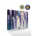 thumbnail image 2 of Purple Lavender Wall Art for Living Room,Canvas Picture Wall Decor for Bathroom Bedroom,Butterfly Flower Abstract Brush Artwork Painting Artwork for Office Kitchen Hallway Dining Room Decor 12"x16", 2 of 8
