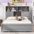 thumbnail image 5 of Kacho Full Size Platform Bed with Storage Headboard, Charging Station and 4 Side Drawers, Multifunctional Wooden Bed Frame for Teens Adults, No Box Spring Needed, Gray, 5 of 6