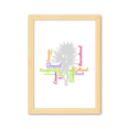 thumbnail image 1 of Brasil baila samba Cultura * wordcloud Cuadro de madera decorativa marco de casa A4, 1 of 3