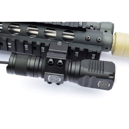 Compact LED Gun Flashlight 1000 Lumens Rifle Shotgun Picatinny mount &