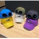 thumbnail image 4 of Sombrero de aviador retro con orejas de gato Gafas Gorra con visera Gafas de sol Gorra de béisbol Máscara Hip Hop Bisavch (Color : Negro, Tamaño: M (56-58 cm) JAMW Sencillez, 4 of 5