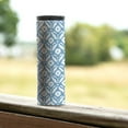 thumbnail image 6 of Highland Home Blue & White Floral 17 oz. Double Wall Stainless Steel Tumbler w/Lid, 6 of 6