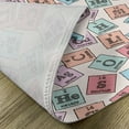 thumbnail image 5 of Ambesonne Periodic Table Place Mats Set of 4, Vintage Cartoon, Standard Size, Pale Pink Blue and Green, 5 of 6