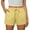 A-Yellow, variant on MaFYtyTPR Women's Elastic Waist Shorts Cotton Linen High Waisted and Wide Legged Solid Color Shorts A-Black L