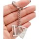 thumbnail image 3 of Llavero de metal de acero inoxidable bolso adornos lindo acordeón niñas colgante accesorios, 3 of 4
