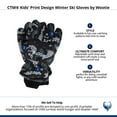 thumbnail image 5 of CTM Kids' Print Design Winter Ski Gloves by Wootie, 5 of 5