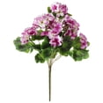thumbnail image 2 of 1 Pcs Artificial Geranium Plant Realistic Silk Flowers for Outside UV Resistant Faux Geraniums Flowers for Indoor Outdoor Home Garden Office Decoration (Purple), 2 of 9