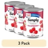 (3 pack) Duncan Hines Comstock Simply Raspberry Pie Filling and Topping, Ready to Use, 21 oz.