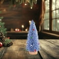 thumbnail image 4 of Mecorevxz Small Xmas Tree Decor with Wooden Bases Desktop Christmas Tree Decoration Mini Tabletop Christmas Trees Snow Frosted Tree Desktop Miniature Xmas Tree 15CM, 4 of 7