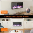 thumbnail image 7 of Kincubow 42" Electric Fireplace Wall Mounted Fireplace Heater with Remote Control Timer Touch Control 12 Flame Colors 750/1500W, 7 of 7