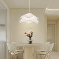 thumbnail image 3 of Arturesthome Anna White Fabric Pendant Light French Living Room Chandelier, 3 of 15