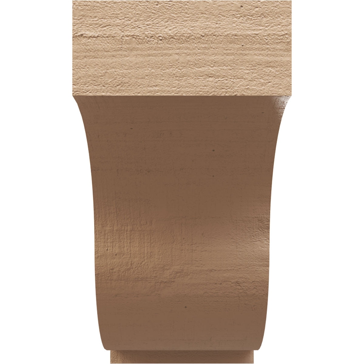7"W x 21"D x 14"H Classic Van Buren Rough Cedar Woodgrain TimberThane Corbel, Primed Tan