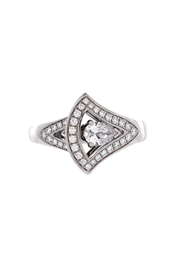 Pre-Owned Divas' Dream Openwork Ring 18K White Gold with Diamonds By Rebag