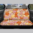 thumbnail image 4 of HUISEFOR Hippie Flower Car Seat Cover Set Breathable Non Slip Front and Back Seat Covers Protectors Elastic Car Accessories Comfortable Universal Fit for Most Cars SUVs, 4 of 6
