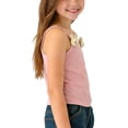 thumbnail image 3 of LJEFF Girls' Ribbed Cami Tank Top, Adorable Cute Motif Straps Breathable Kids Casual Summer Tops Pink Size 5T, 3 of 5