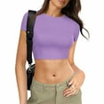 thumbnail image 1 of MKLEKYY Playeras Camisetas Casuales Estampadas Para Mujer, Cuello Redondo, Manga Corta, Blusa Tipo Túnica Talla M, 1 of 3